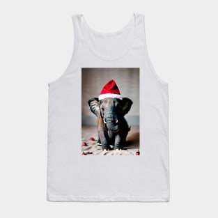 Christmas Elephant (Christmas Animals) Tank Top